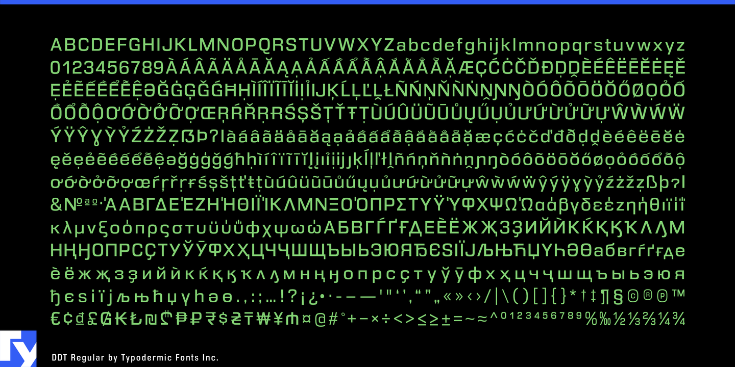 Пример шрифта Ddt SemiBold Italic